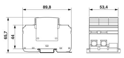 DC SPD 600V Type 1+2  VAL-MS-T1/T2 600DC-PV/2+V Lightning/Surge Arrester 2801163