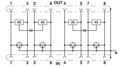 Ethernet Spd D-LAN-CAT.5-HC Phoenix Contact Surge protection device for RJ45 POE LAN Ethernet Network