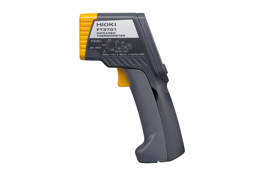 Hioki Infrared Thermometer FT3701 Thermo Gun with Temperature Range -60.0˚C to 760.0˚C