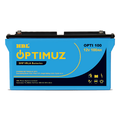HBL 100Ah/12 VDC SMF-VRLA OPTIMUZ Battery OPTI 100 Lead Ion Dry Type