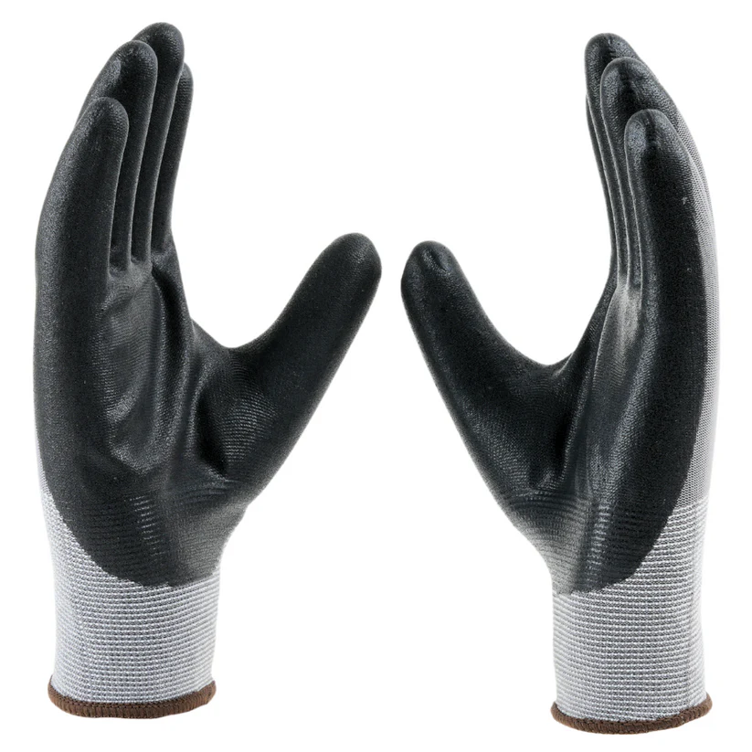 mallcom protective Waterproof nilon gloves P35NBD black