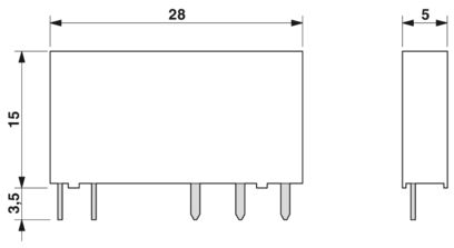 Phoenix Solid State Single Relay REL-MR- 24DC/21 - 5 Pin- 2961105